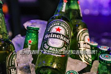 1、贵州的酒除了茅台以外，你还知道哪些品牌？