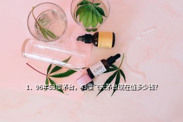 1、96年53度茅台，43度飞天茅台现在值多少钱？