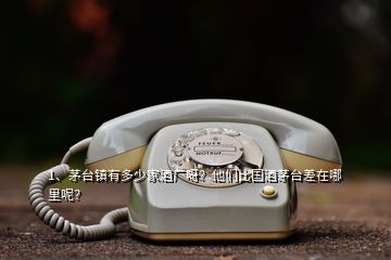 1、茅台镇有多少家酒厂呀？他们比国酒茅台差在哪里呢？