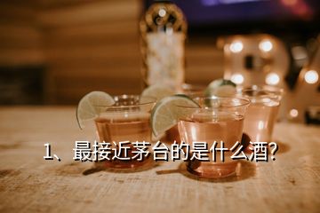 1、最接近茅台的是什么酒？