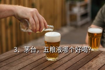 3、茅台，五粮液哪个好喝？