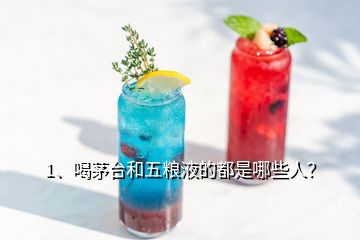 1、喝茅台和五粮液的都是哪些人？