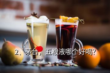 2、茅台，五粮液哪个好喝？