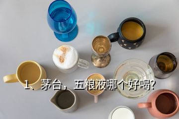 1、茅台，五粮液哪个好喝？