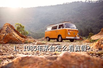 1、1985年茅台怎么看真假？