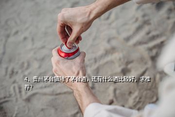 4、贵州茅台镇除了茅台酒，还有什么酒比较好，求推荐？