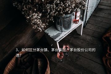 3、如何区分茅台镇、茅台集团、茅台股份公司的酒？