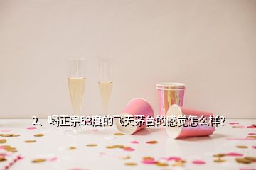 2、喝正宗53度的飞天茅台的感觉怎么样？