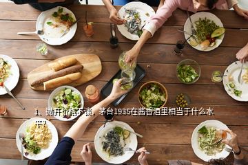 1、抛开价格不谈，茅台1935在酱香酒里相当于什么水平？