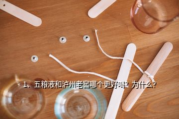 1、五粮液和泸州老窖哪个更好喝？为什么？