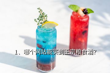 1、哪个网站能买到正宗粮食酒？