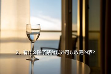 2、有什么除了茅台以外可以收藏的酒？