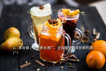 2、茅台镇上除了茅台酒厂，还有哪些值得信赖的酒厂？