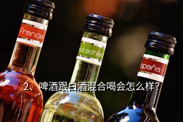 2、啤酒跟白酒混合喝会怎么样？