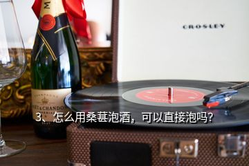 3、怎么用桑葚泡酒，可以直接泡吗？