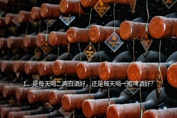 1、是每天喝二两白酒好，还是每天喝一瓶啤酒好？