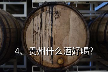 4、贵州什么酒好喝？