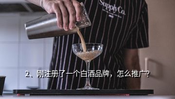 2、刚注册了一个白酒品牌，怎么推广？