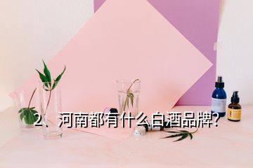 2、河南都有什么白酒品牌？