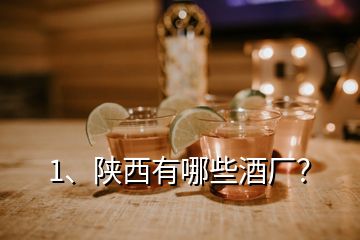 1、陕西有哪些酒厂？