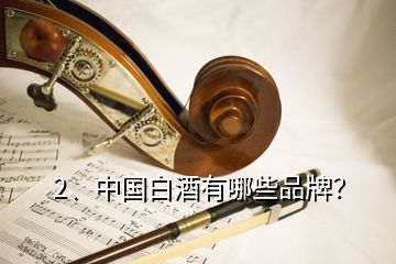 2、中国白酒有哪些品牌？