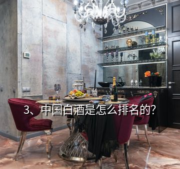 3、中国白酒是怎么排名的？