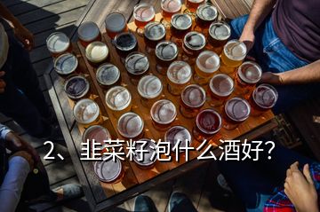 2、韭菜籽泡什么酒好？