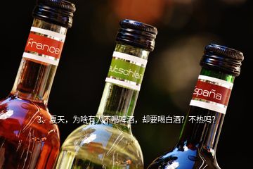 3、夏天，为啥有人不喝啤酒，却要喝白酒？不热吗？