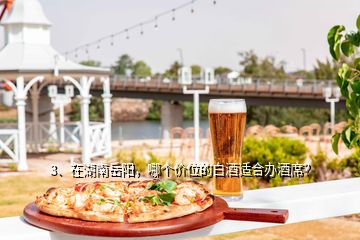 3、在湖南岳阳，哪个价位的白酒适合办酒席？