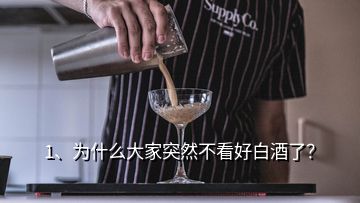 1、为什么大家突然不看好白酒了？