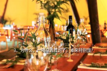 3、为什么，一喝白酒就饱了，本来特别饿？