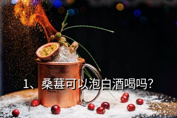 1、桑葚可以泡白酒喝吗？