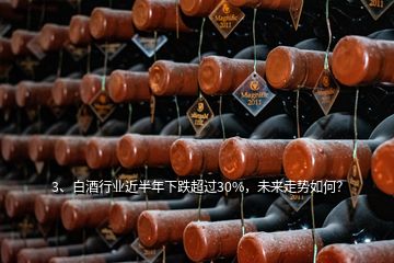 3、白酒行业近半年下跌超过30%，未来走势如何？