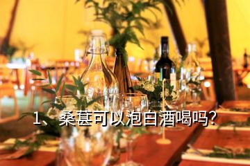 1、桑葚可以泡白酒喝吗？