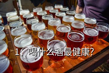 1、喝什么酒最健康？