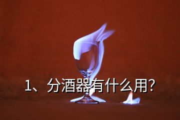 1、分酒器有什么用？