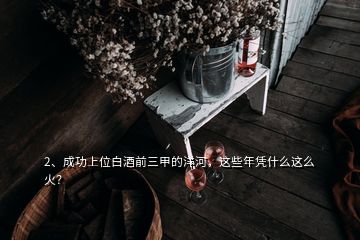 2、成功上位白酒前三甲的洋河，这些年凭什么这么火？