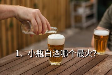 1、小瓶白酒哪个最火？