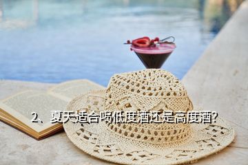 2、夏天适合喝低度酒还是高度酒？