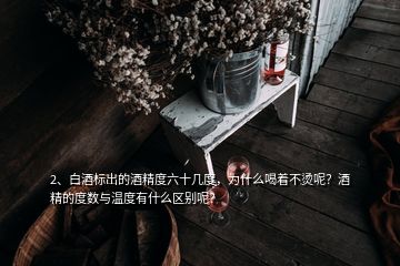 2、白酒标出的酒精度六十几度，为什么喝着不烫呢？酒精的度数与温度有什么区别呢？