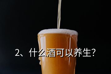 2、什么酒可以养生？