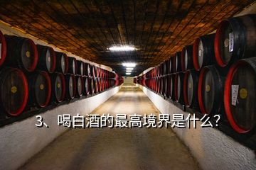 3、喝白酒的最高境界是什么？