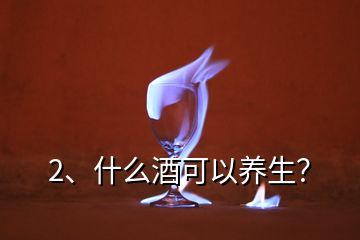 2、什么酒可以养生？