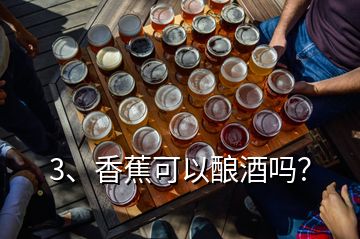 3、香蕉可以酿酒吗？