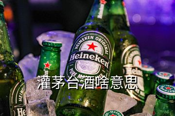 灌茅台酒啥意思