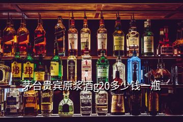 茅台贵宾原浆酒g20多少钱一瓶