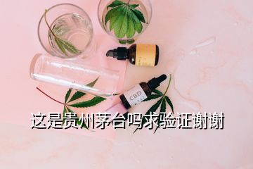 这是贵州茅台吗求验证谢谢