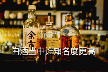 白酒当中谁知名度更高