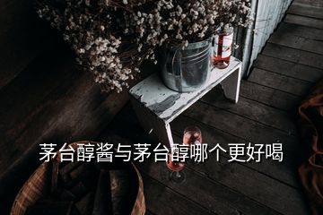 茅台醇酱与茅台醇哪个更好喝