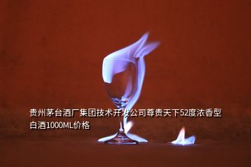 贵州茅台酒厂集团技术开发公司尊贵天下52度浓香型白酒1000ML价格